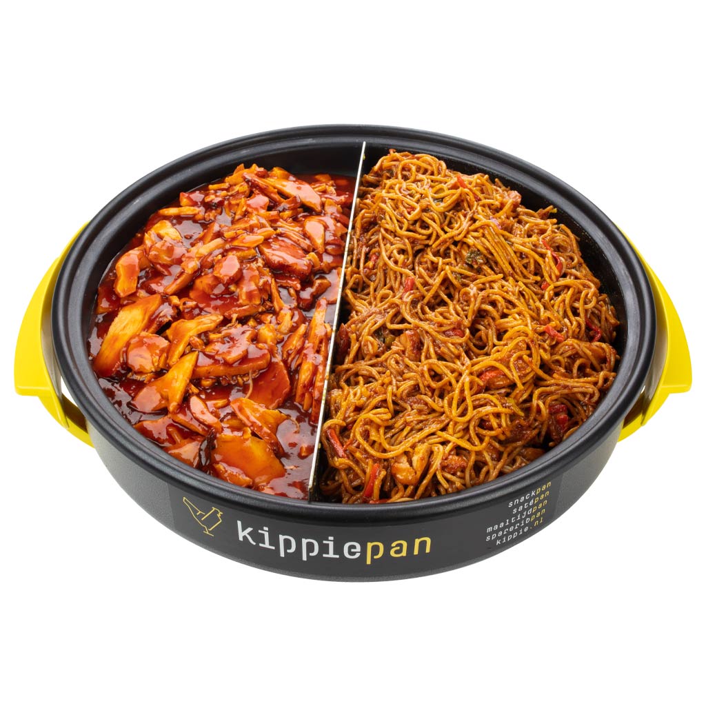 Combimaaltijdpan Chinese Bami en Kip in Ketjapsaus
